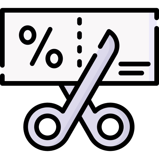 Coupon broken line discount commerce icon Coupon broken line discount commerce icon