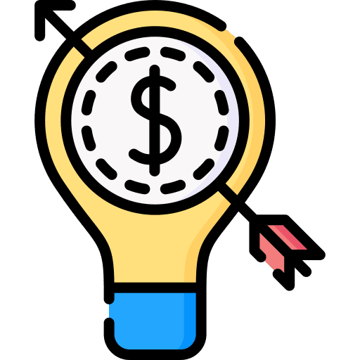 Idea sales arrow commerce and shopping icon Idea sales arrow commerce and shopping icon