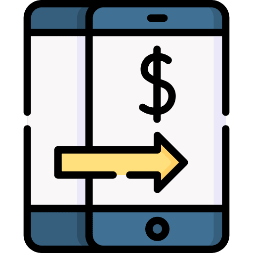 Money transaction digital money money transaction business and finance icon Money transaction digital money money transaction business and finance icon