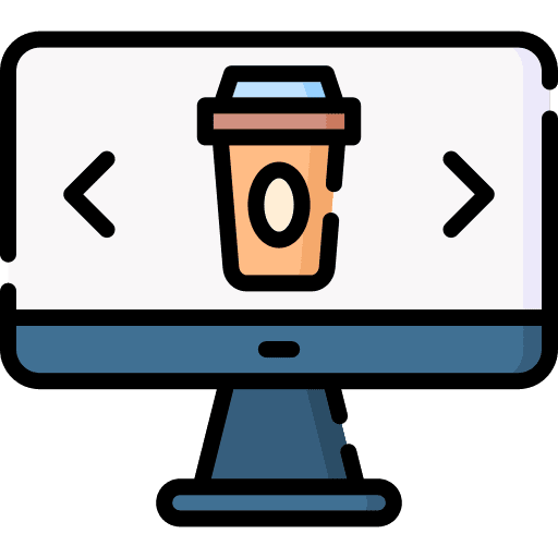 Ordering ordering coffee online icon Ordering ordering coffee online icon