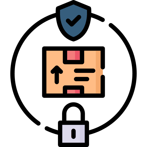 Protection lock protection goods icon Protection lock protection goods icon