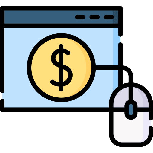 Sales dollar mouse sales icon Sales dollar mouse sales icon