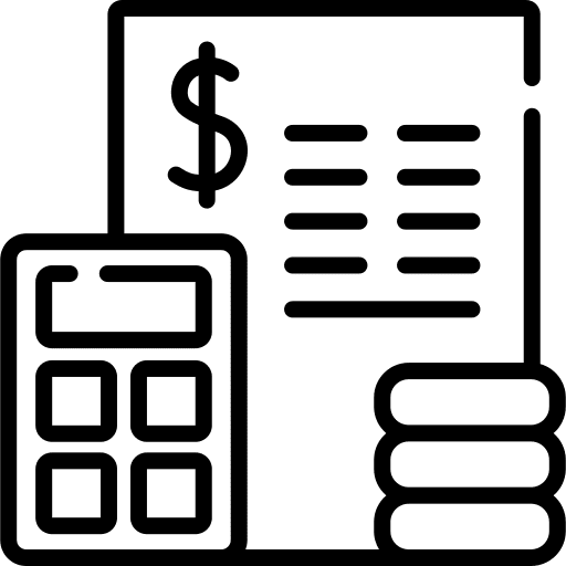 Budget business and finance calculator budget icon Budget business and finance calculator budget icon