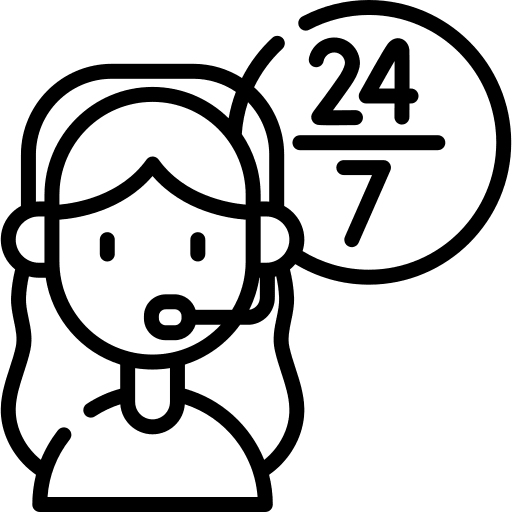 Customer care telemarketer customer support communications icon Customer care telemarketer customer support communications icon