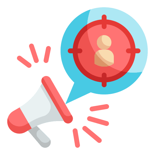 Audience marketing user customer icon