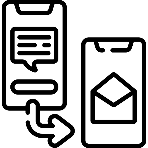 Network chat communications email icon Network chat communications email icon