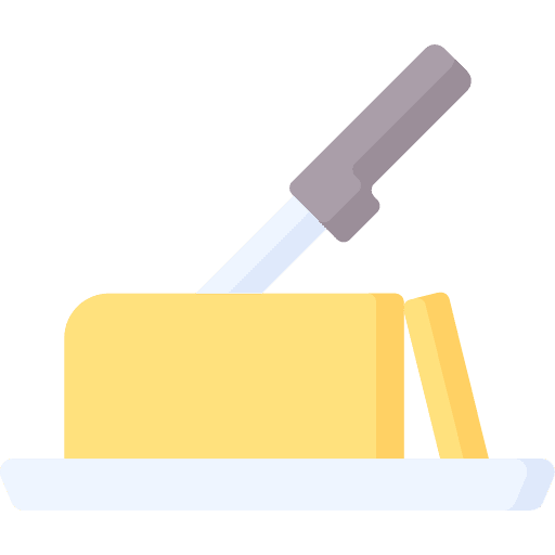 Butter food and restaurant spread breakfast icon