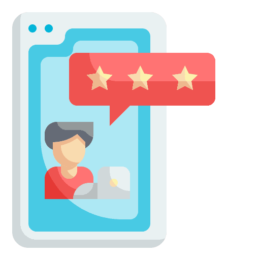 Feedback rating mobile phone review icon Feedback rating mobile phone review icon