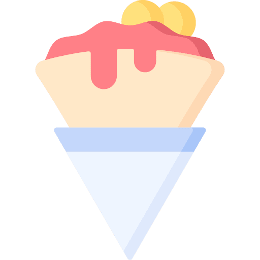 Crepe sweet street food dessert icon Crepe sweet street food dessert icon
