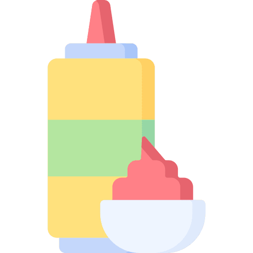 Sauce bottle bowl ketchup icon Sauce bottle bowl ketchup icon