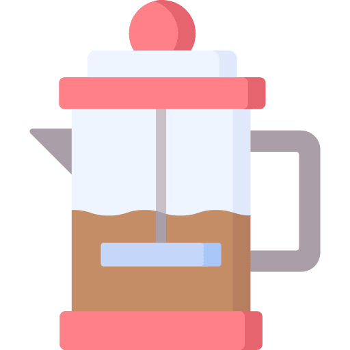 French press coffee pot drink icon French press coffee pot drink icon
