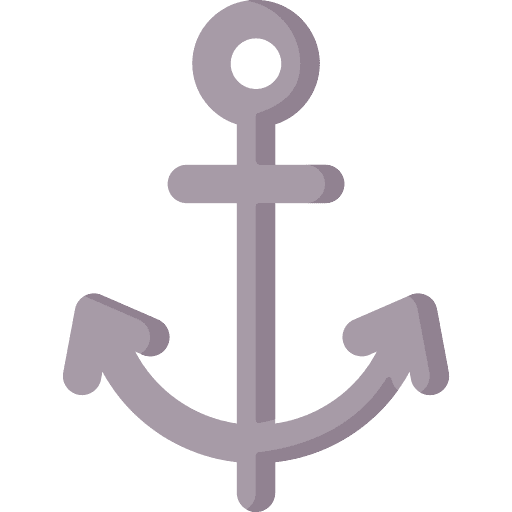 Anchor tool boat navigation icon Anchor tool boat navigation icon
