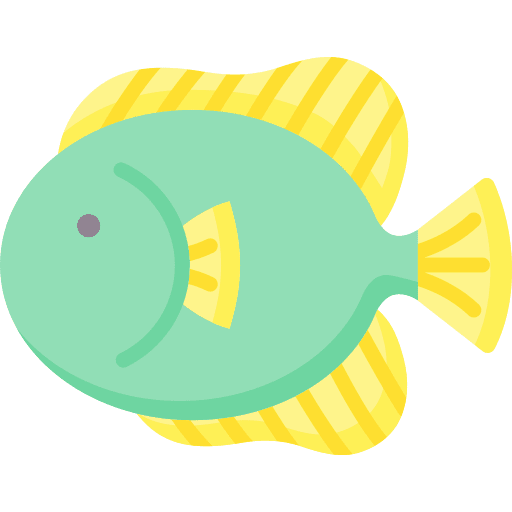 Fish aquatic food animals icon