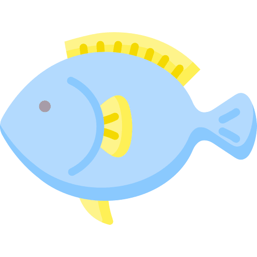 Fish sea aquarium animal icon