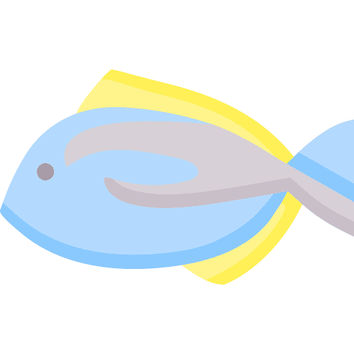 Blue tang fish animal sea life aquatic icon Blue tang fish animal sea life aquatic icon