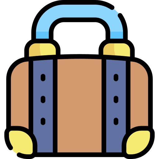 Briefcase business and finance bag briefcase icon