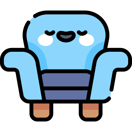 Armchair seat comfortable couch icon Armchair seat comfortable couch icon