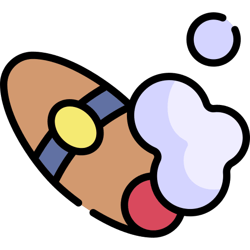 Cigar tobacco smoke addiction icon