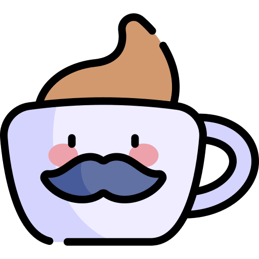 Coffee cup fathers day hot drink moustache icon Coffee cup fathers day hot drink moustache icon