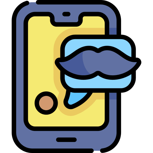 Smartphone celebration speech bubble smartphone icon Smartphone celebration speech bubble smartphone icon