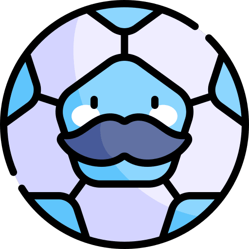 Soccer ball football match moustache icon Soccer ball football match moustache icon