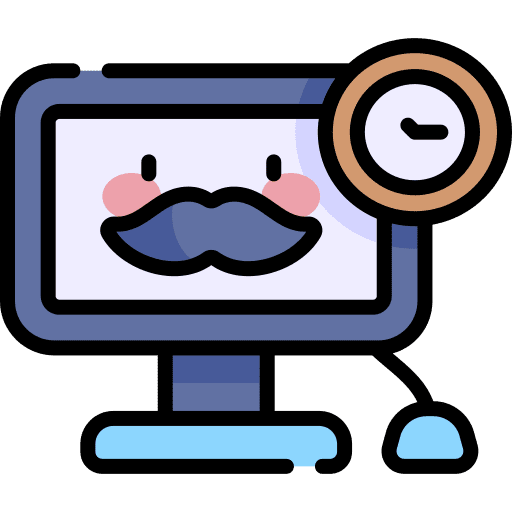 Working hours screen clock time icon Working hours screen clock time icon