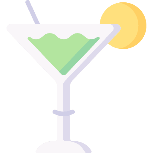 Cocktail food and restaurant cocktail drink icon