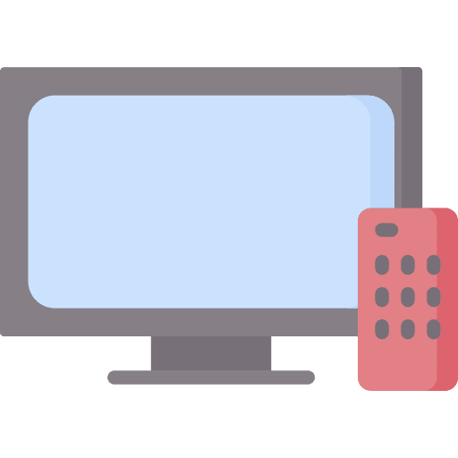 Tv monitor device remote control screen icon