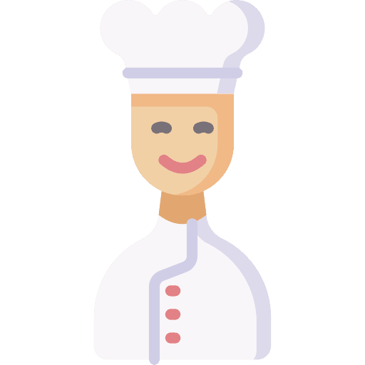 Chef avatar restaurant caucasian icon Chef avatar restaurant caucasian icon