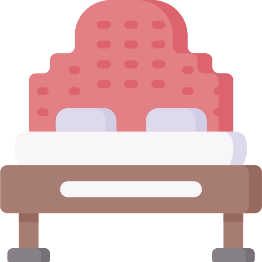 Double bed hotel sleep furniture and household icon Double bed hotel sleep furniture and household icon
