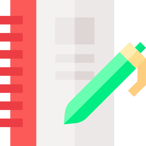 Note stationery notepad education icon