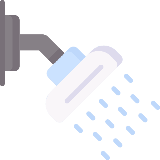 Shower head hygiene medical cleaning icon Shower head hygiene medical cleaning icon