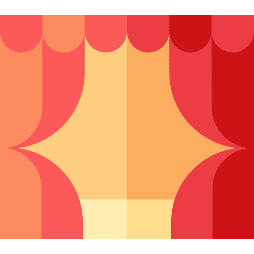 Theater theater performance curtain icon
