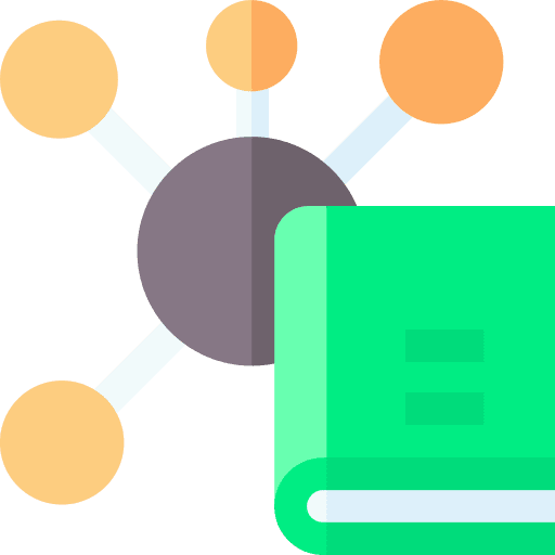 Science education knowledge book icon