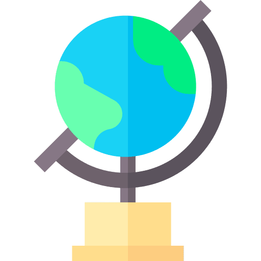 Globe school material globe education icon
