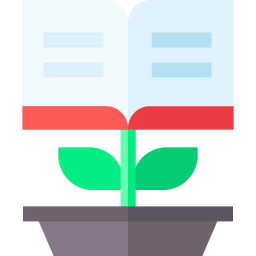 Knowledge book knowledge growth icon