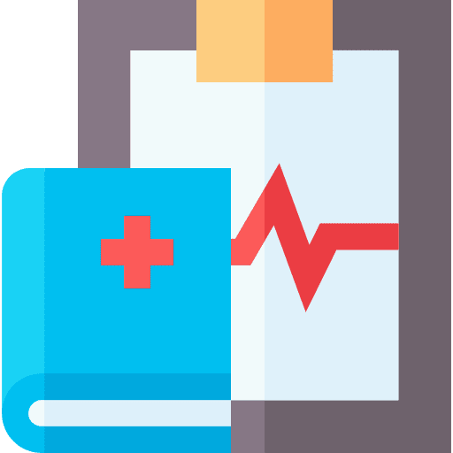 Medicine education clipboard knowledge icon