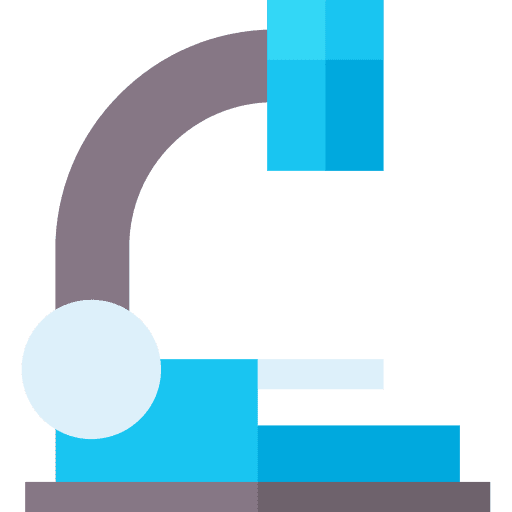 Microscope scientific lab research icon