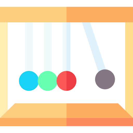 Pendulum physics newtons cradle laboratory icon