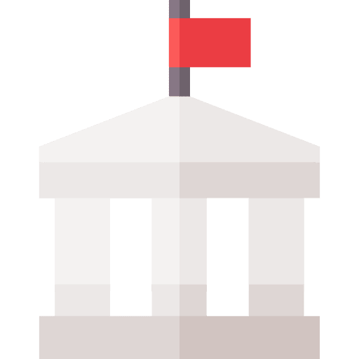 University school flag education icon
