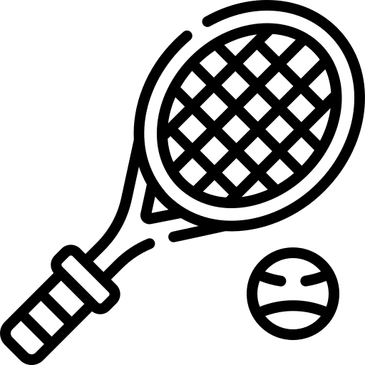 Tennis racket tennis ping pong icon