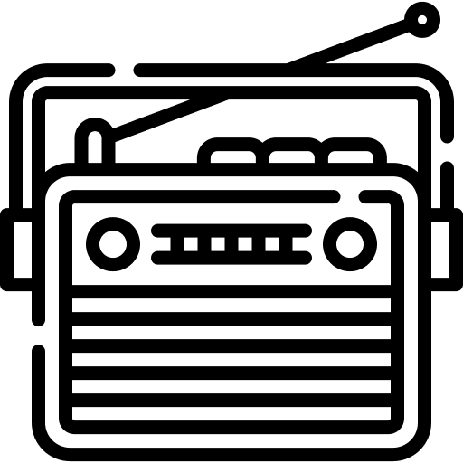 Radio retro sound radio icon