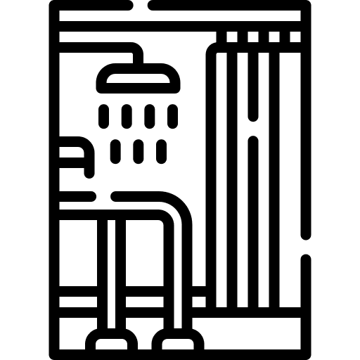Shower wellness shower bathtub icon
