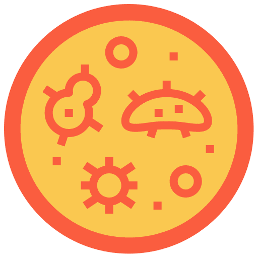 Petri dish laboratory healthcare and medical biology icon