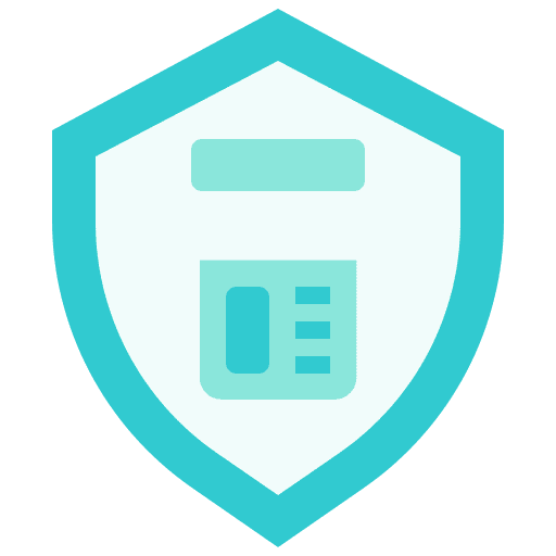 Shield shield vaccination healthcare and medical icon