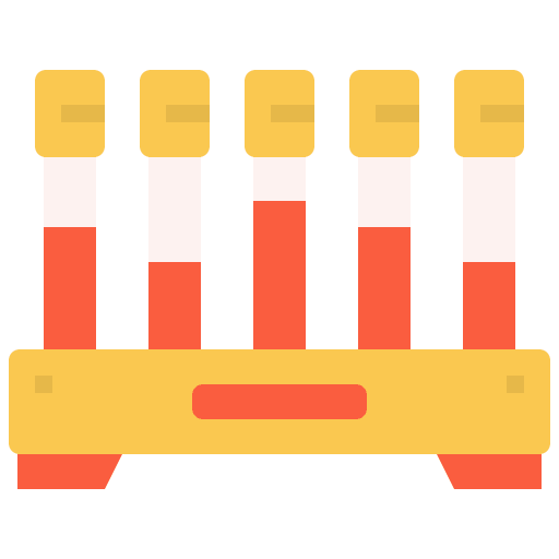 Test tubes chemistry blood sample blood tube icon