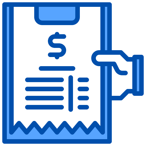 Bill document money bill icon Bill document money bill icon