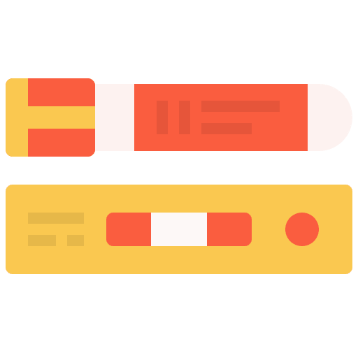 Blood sample test tube laboratory healthcare and medical icon