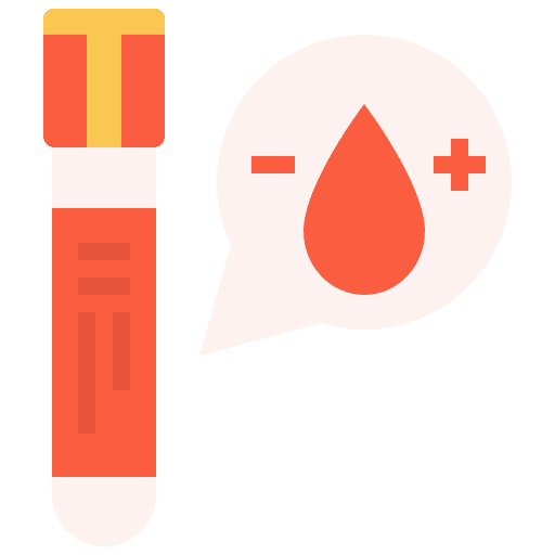 Blood test blood sample chemistry lab icon