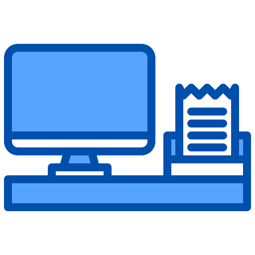 Cash machine cash register electronics payment icon